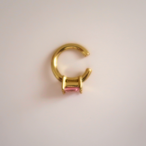 Pink Gem Ear Cuff