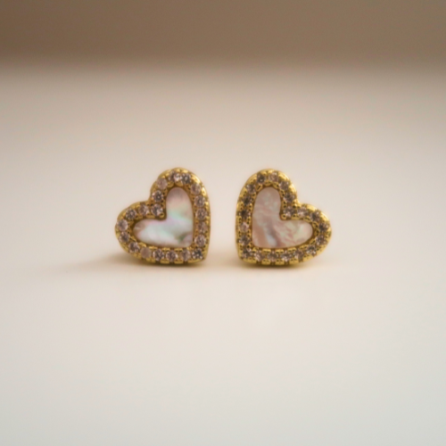 Heart Bling Studs
