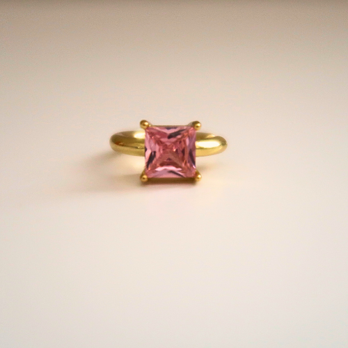 Pink Gem Ear Cuff