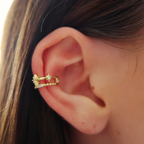Star Stack Ear Cuff