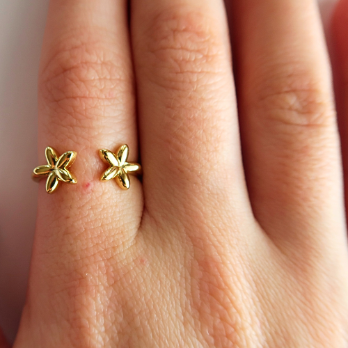 Plumeria Wrap Ring