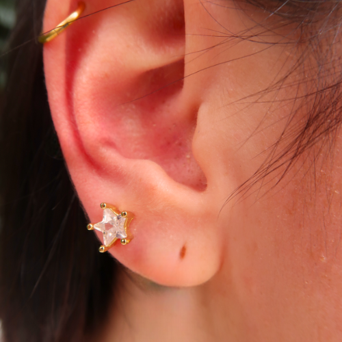 Crystal Star Studs