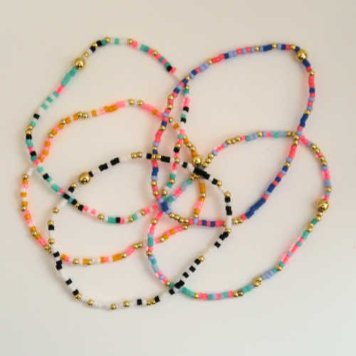 Multicolored Stacking Bracelets